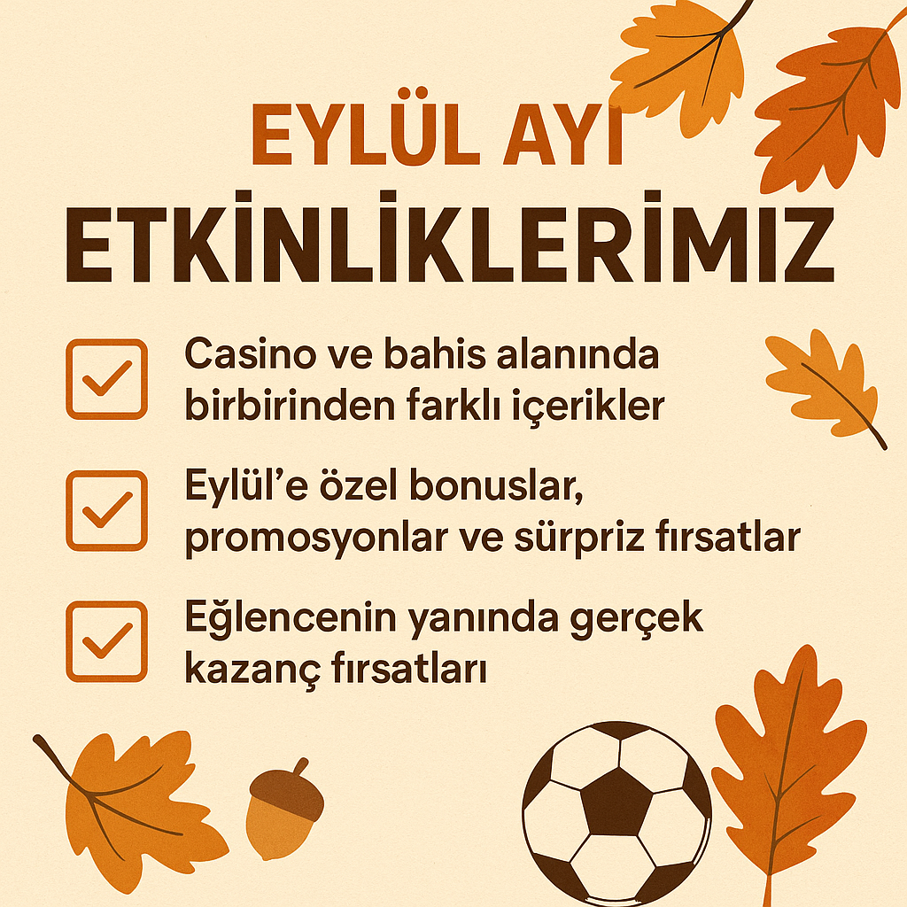 eylül ayı etkinlikler